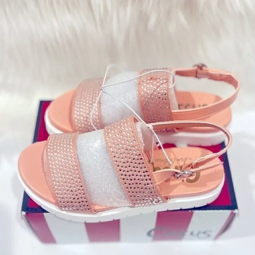 Circus Sam Edelman blush Narcissa Jaz Ankle-Strap Sandals shoes little girl sz 5